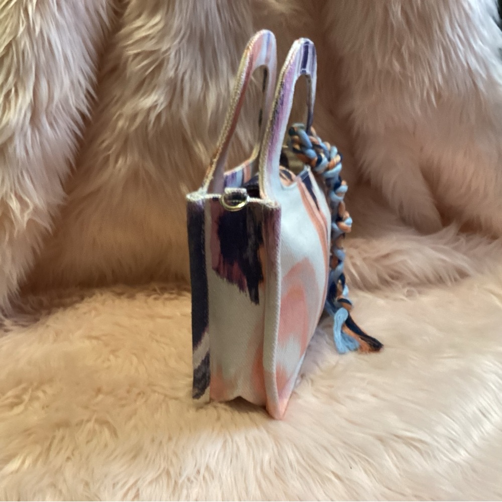 Vince Camuto Mini Bag Cream and Pink with Modern Artistic Flair - Picture 11 of 11